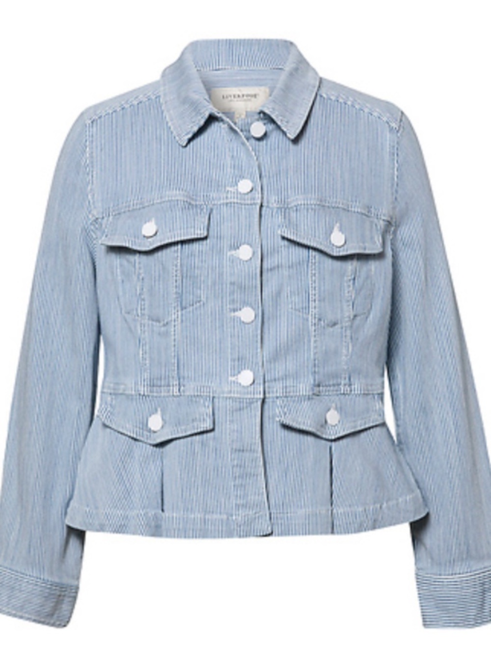 LIVERPOOL Peplum Denim Jacket
